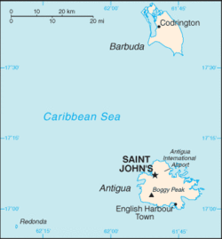 antigua et barbuda carte